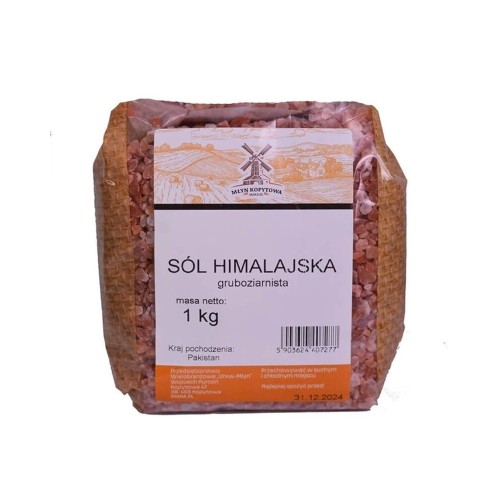 Przejdź do produktu Sól himalajska różowa gruboziarnista 1kg