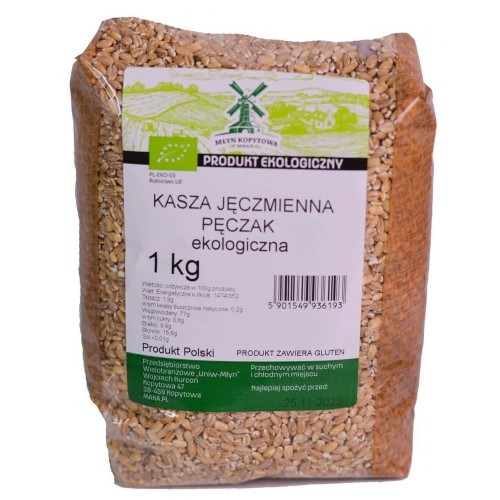 Przejdź do produktu BIO Kasza jęczmienna pęczak EKOLOGICZNA 1kg