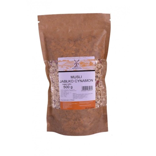 Przejdź do produktu Musli jabłko cynamon 500g