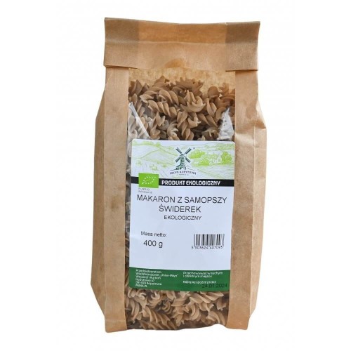 Przejdź do produktu BIO Makaron z samopszy jasny świderek EKOLOGICZNY 400g