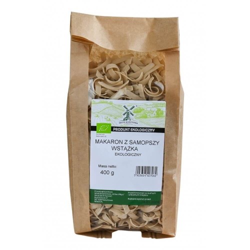 Przejdź do produktu BIO Makaron z samopszy jasny wstążka EKOLOGICZNY 400g