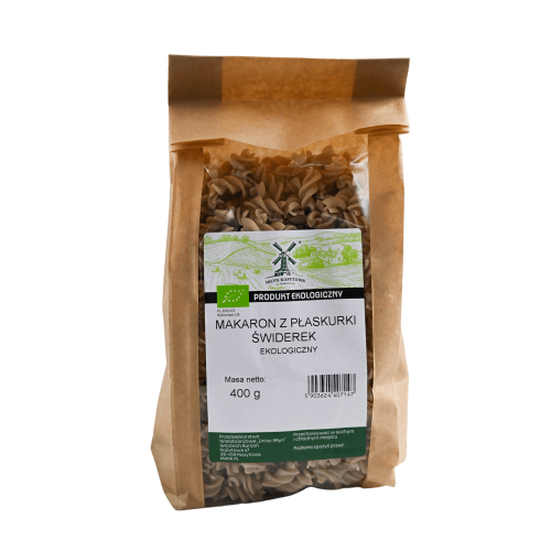 Przejdź do produktu BIO Makaron z płaskurki jasny świderek EKOLOGICZNY 400g