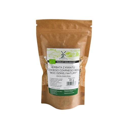 Przejdź do produktu BIO Herbata z kwiatu dzikiego czarnego bzu „Moc dzikiej natury” EKO 80g