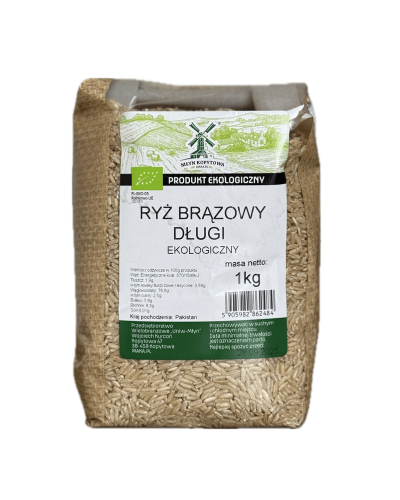 Przejdź do produktu BIO Ryż Naturalny Długi Brązowy EKOLOGICZNY 1kg