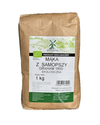 Przejdź do produktu BIO Mąka z samopszy graham 1850 EKOLOGICZNA 1kg