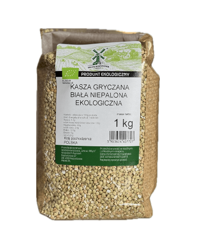 Przejdź do produktu BIO Kasza gryczana biała niepalona EKOLOGICZNA 1kg