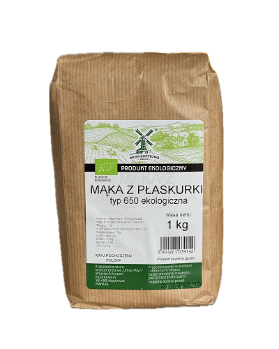 Przejdź do produktu BIO Mąka z płaskurki typ 650 EKOLOGICZNA 1kg