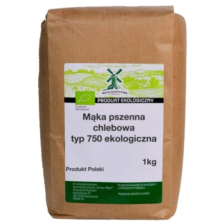 BIO Mąka pszenna typ 750 chlebowa EKOLOGICZNA
