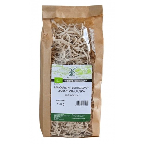 Przejdź do produktu BIO Makaron z samopszy jasny krajanka EKOLOGICZNY 400g
