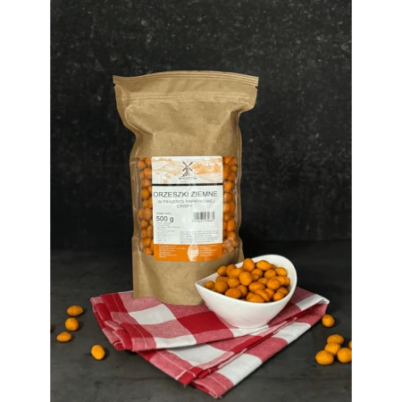 Orzeszki ziemne w panierce paprykowej crispy