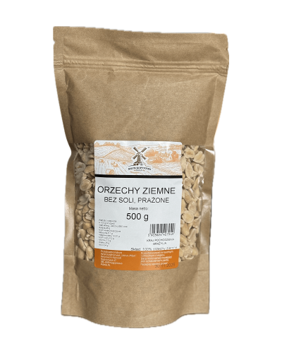 Przejdź do produktu Orzechy ziemne bez soli 500g