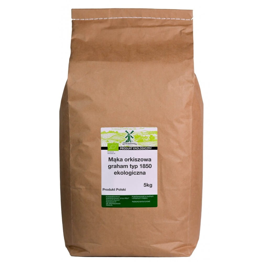 BIO Mąka orkiszowa graham typ 1850 EKOLOGICZNA.