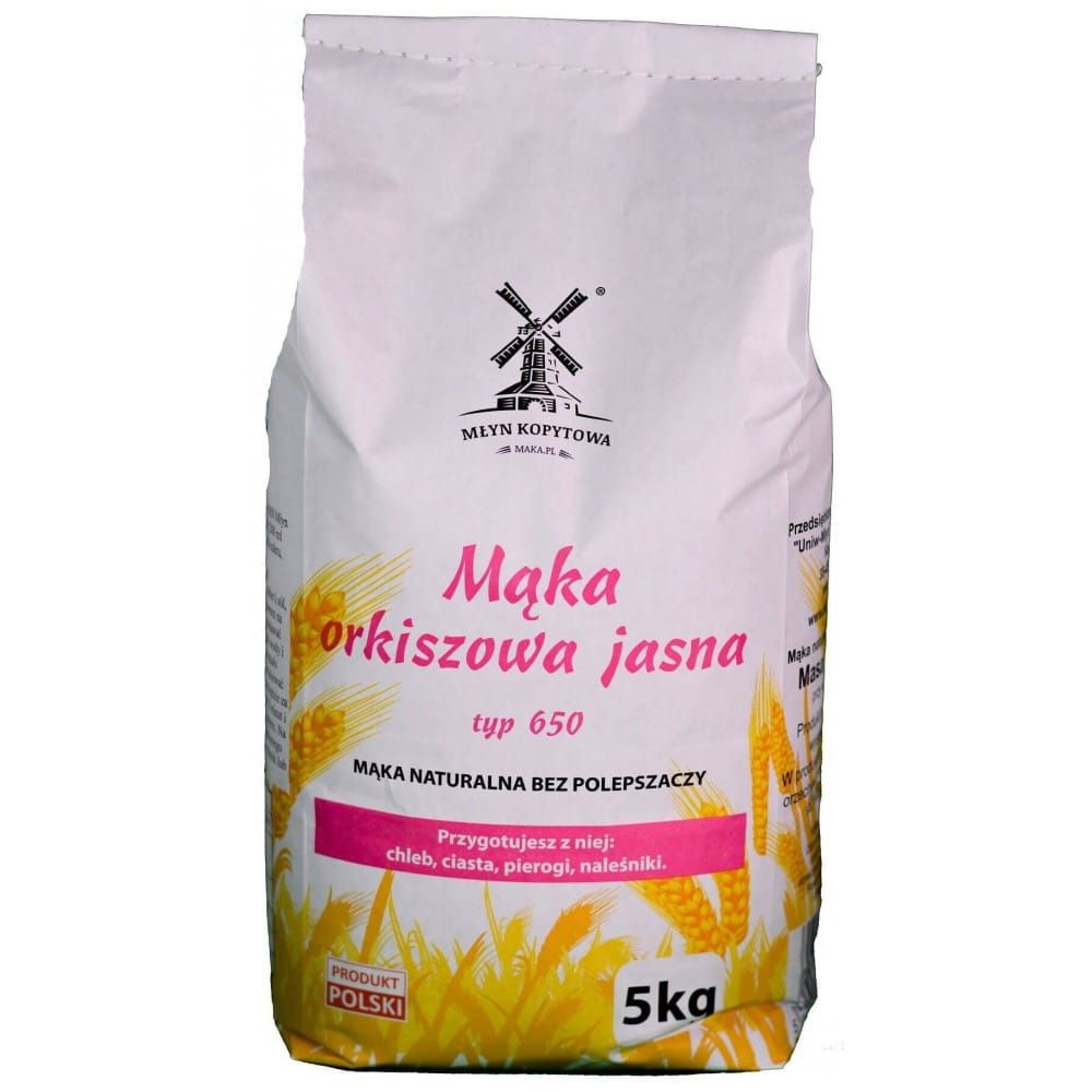 Mąka orkiszowa jasna typ 650